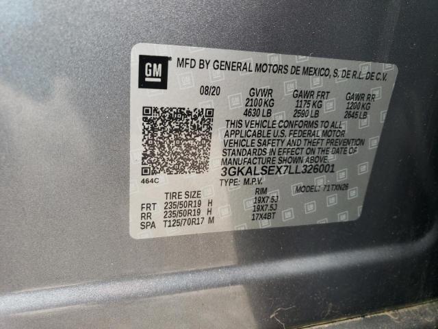 3GKALSEX7LL326001 - 2020 GMC TERRAIN DENALI GRAY photo 13