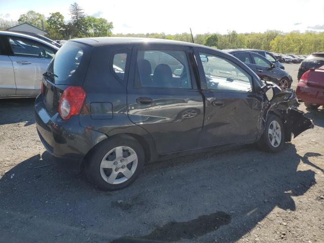 KL1TD66E79B336244 - 2009 CHEVROLET AVEO LS BLACK photo 3