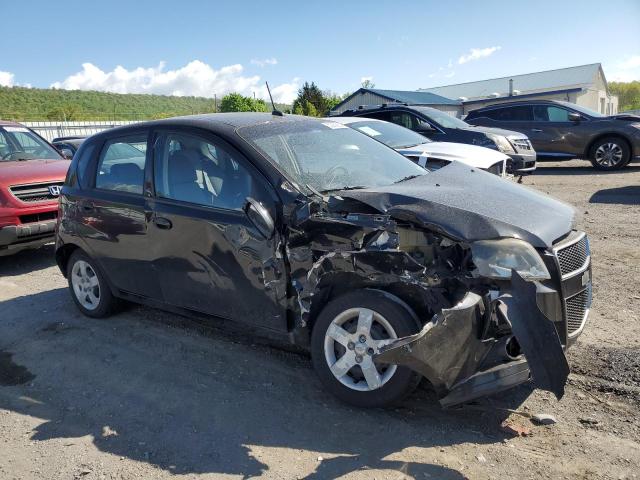 KL1TD66E79B336244 - 2009 CHEVROLET AVEO LS Czarny zdjęcie 4