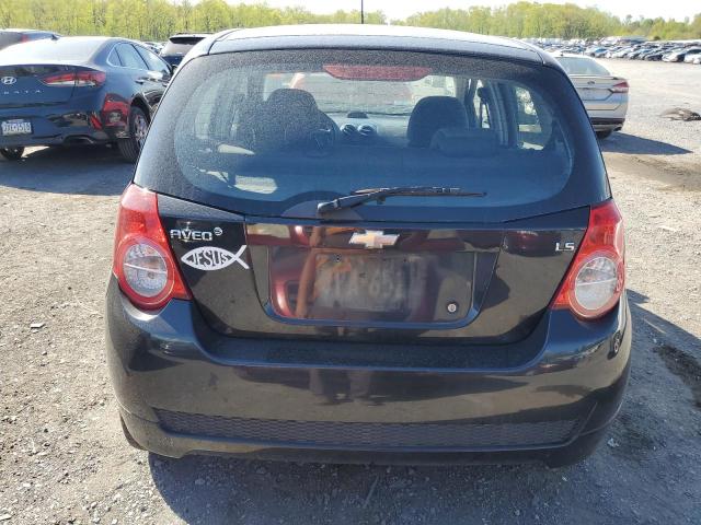 KL1TD66E79B336244 - 2009 CHEVROLET AVEO LS BLACK photo 6