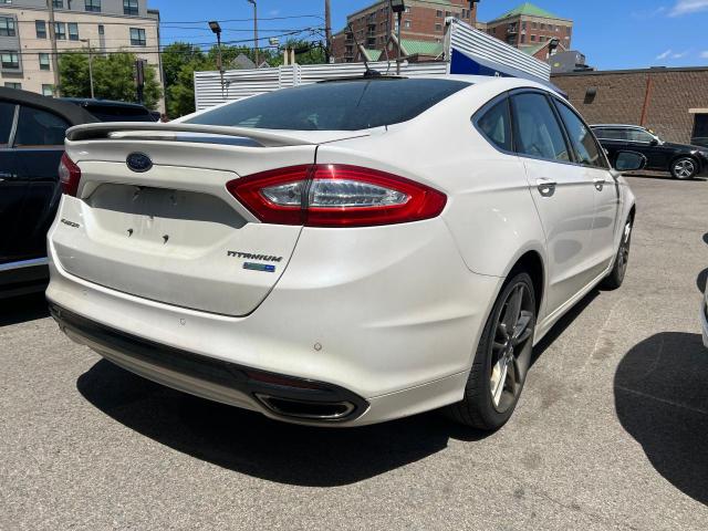 3FA6P0D90ER384650 - 2014 FORD FUSION TITANIUM WHITE photo 4