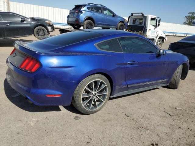 1FA6P8TH0F5342703 - 2015 FORD MUSTANG BLUE photo 3