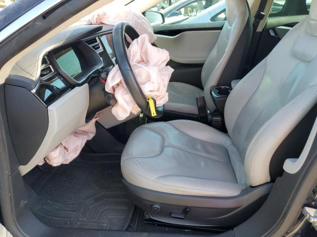 5YJSA1H1XEFP38678 - 2014 TESLA MODEL S ლურჯი ფოტო 7