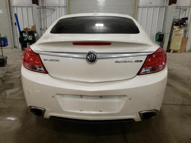 2G4GV5GV2C9155007 - 2012 BUICK REGAL GS WHITE photo 6