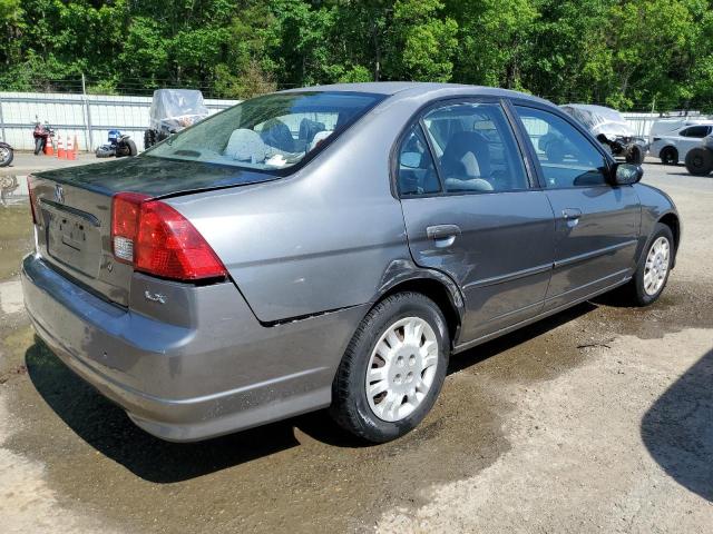 2HGES16505H589144 - 2005 HONDA CIVIC LX GRAY photo 3