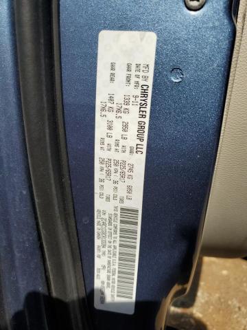 2C4RC1CG9CR133394 - 2012 CHRYSLER TOWN & COU TOURING L BLUE photo 12