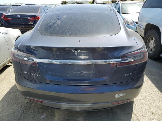 5YJSA1H20FF089452 - 2015 TESLA MODEL S 85D GRAY photo 6