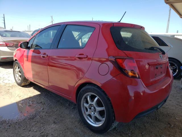 VNKKTUD3XFA024215 - 2015 TOYOTA YARIS RED photo 2