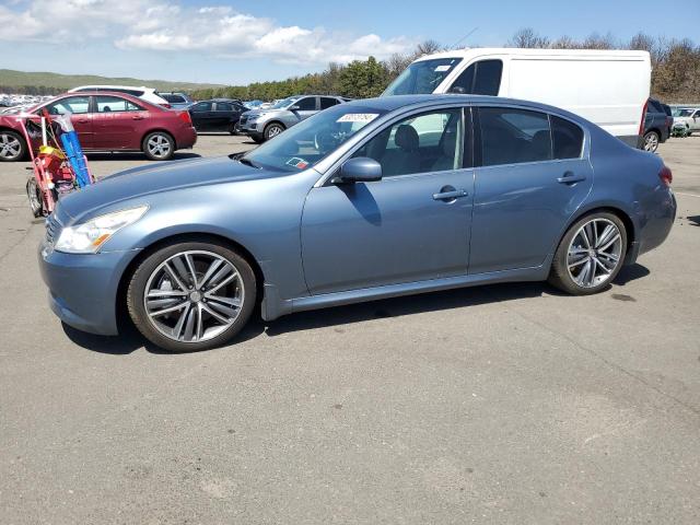 JNKBV61F08M276746 - 2008 INFINITI G35 BLUE photo 1