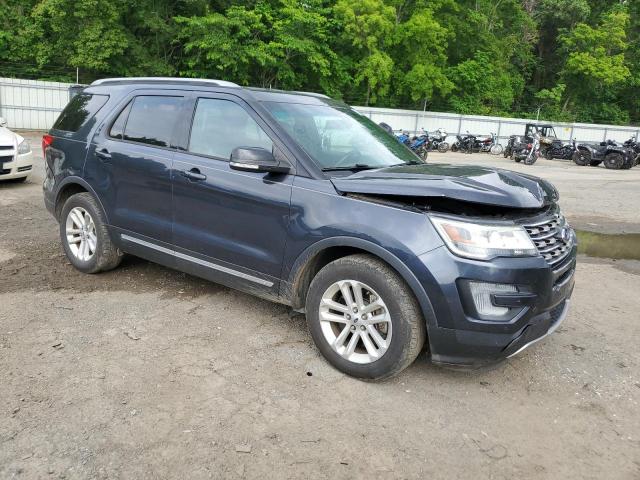 1FM5K7D86HGB59676 - 2017 FORD EXPLORER XLT GRAY photo 4