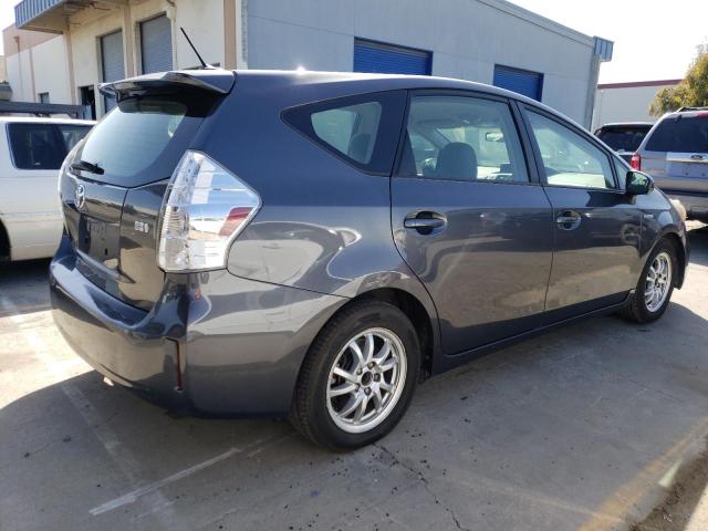 JTDZN3EU8E3317942 - 2014 TOYOTA PRIUS V GRAY photo 3