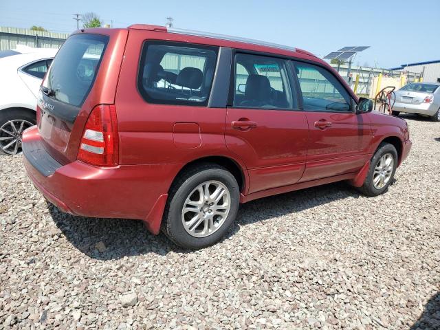 JF1SG696X5H710262 - 2005 SUBARU FORESTER 2.5XT RED photo 3