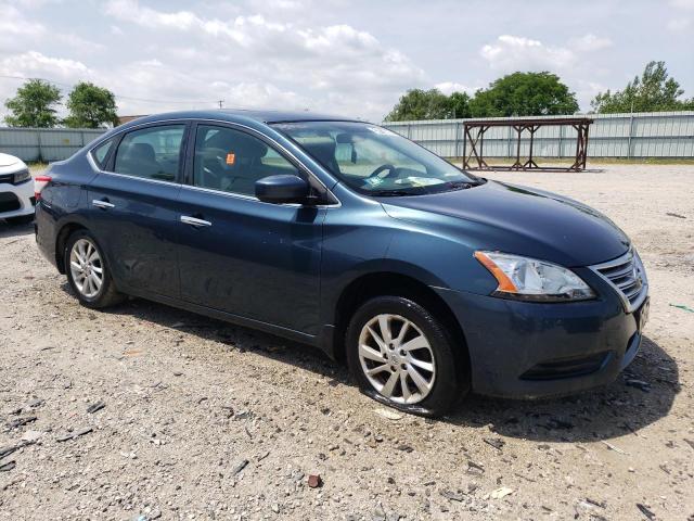 3N1AB7AP0FY336137 - 2015 NISSAN SENTRA S BLUE photo 4