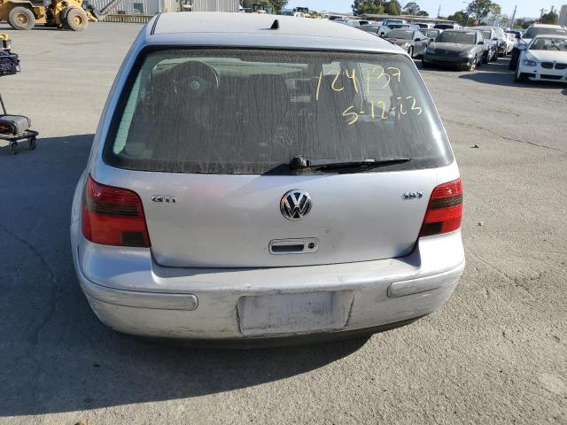 9BWDE61J424021903 - 2002 VOLKSWAGEN GTI BASE SILVER photo 6