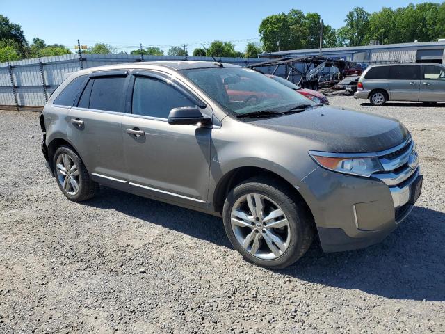 2FMDK4KC1DBA23300 - 2013 FORD EDGE LIMITED GRAY photo 4