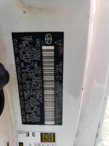 JTKJF5C73D3051983 - 2013 TOYOTA SCION TC 白色 照片 13