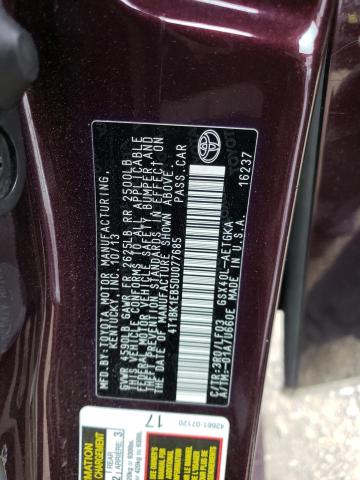 4T1BK1EB5DU077685 - 2013 TOYOTA AVALON BASE Bordo foto 13