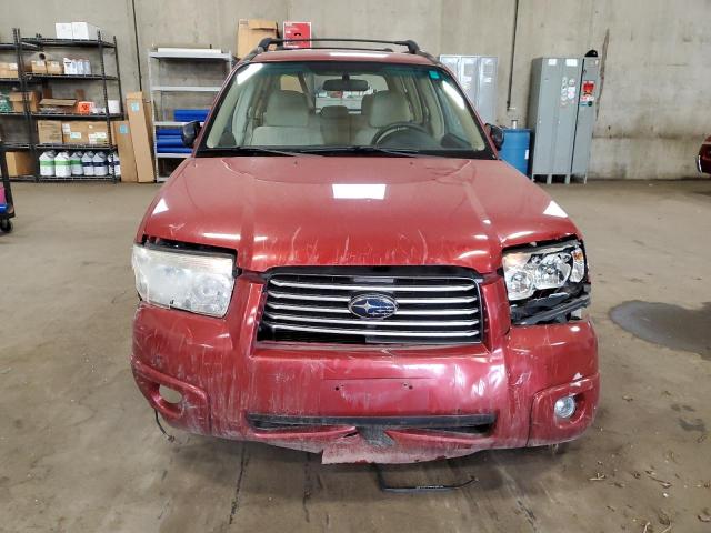 JF1SG63618H701060 - 2008 SUBARU FORESTER 2.5X RED photo 5