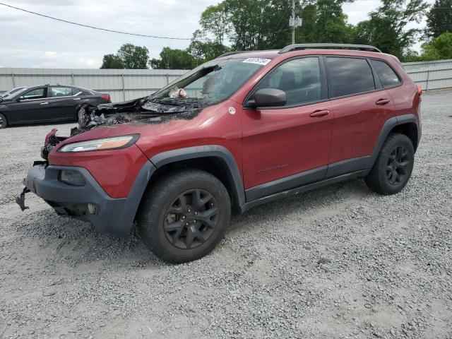 1C4PJMBS3GW133831 - 2016 JEEP CHEROKEE TRAILHAWK RED photo 1