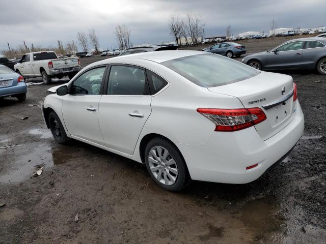 3N1AB7AP3EL613147 - 2014 NISSAN SENTRA S WHITE photo 2