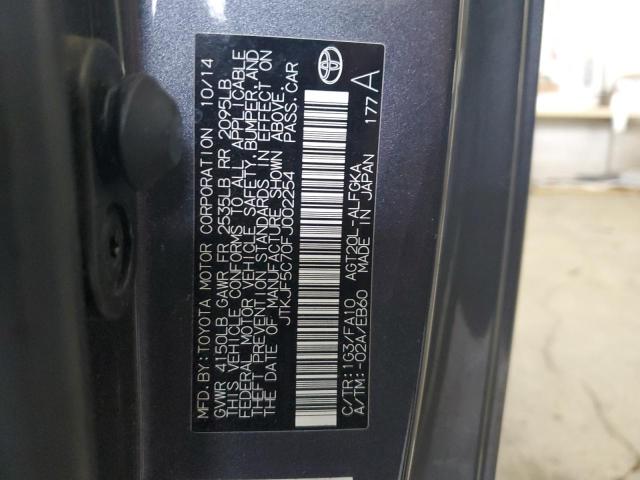 JTKJF5C70FJ002254 - 2015 TOYOTA SCION TC 石墨色 照片 13