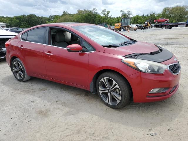 KNAFZ4A84E5208241 - 2014 KIA FORTE EX RED photo 4