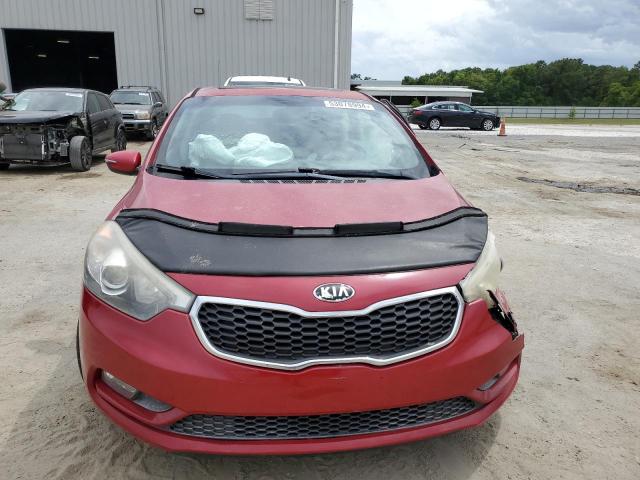 KNAFZ4A84E5208241 - 2014 KIA FORTE EX RED photo 5