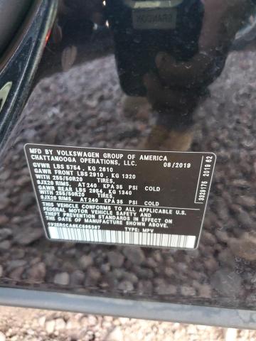 1V2ER2CA8KC595367 - 2019 VOLKSWAGEN ATLAS SEL BLACK photo 12