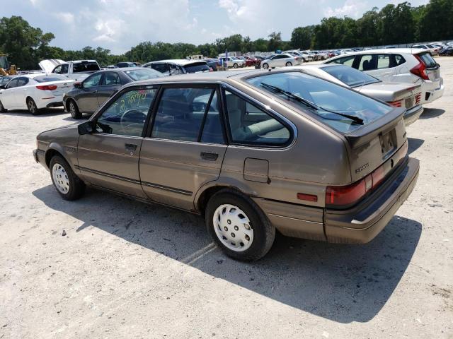 1Y1SK6147HZ058732 - 1987 CHEVROLET NOVA TAN photo 2