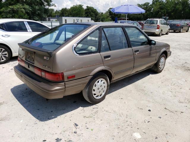 1Y1SK6147HZ058732 - 1987 CHEVROLET NOVA TAN photo 3