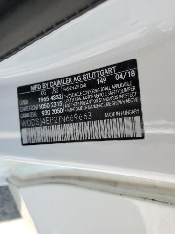 WDDSJ4EB2JN669663 - 2018 MERCEDES-BENZ CLA 250 WHITE photo 13