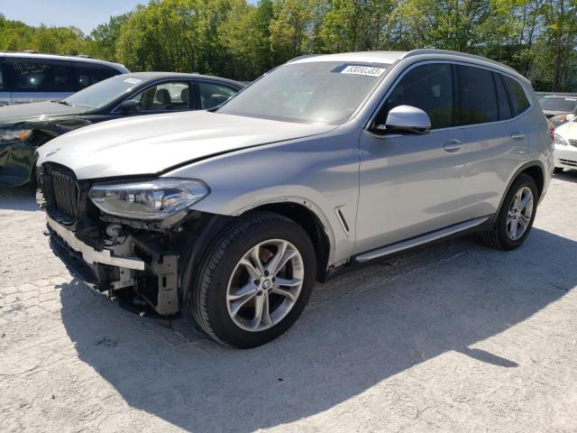 5UXTY5C0XM9F50095 - 2021 BMW X3 XDRIVE30I SILVER photo 1