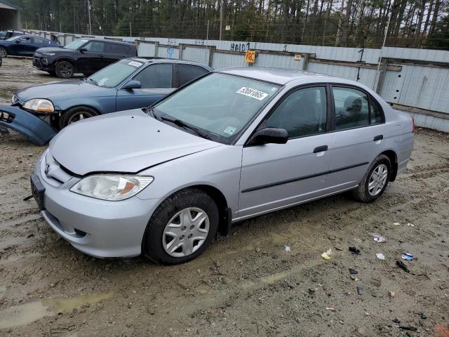 1HGES16355L008304 - 2005 HONDA CIVIC DX VP Արծաթագույն լուսանկար 1
