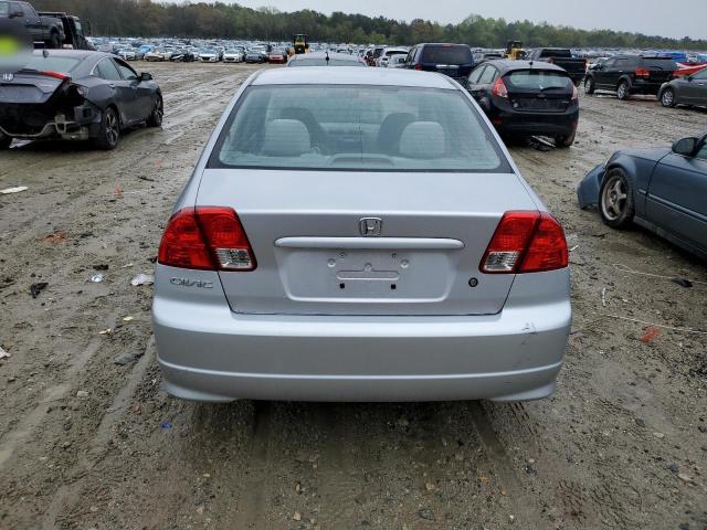 1HGES16355L008304 - 2005 HONDA CIVIC DX VP Արծաթագույն լուսանկար 6