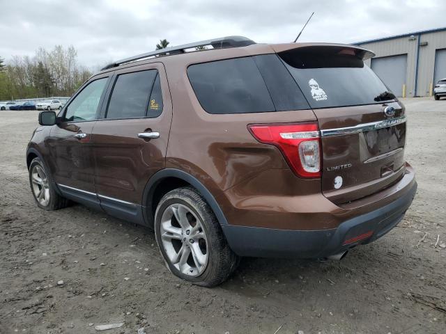 1FMHK8F85CGA02164 - 2012 FORD EXPLORER LIMITED BROWN photo 2