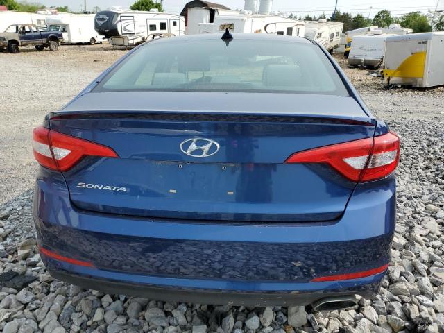 5NPE24AF6HH551297 - 2017 HYUNDAI SONATA SE BLUE photo 6