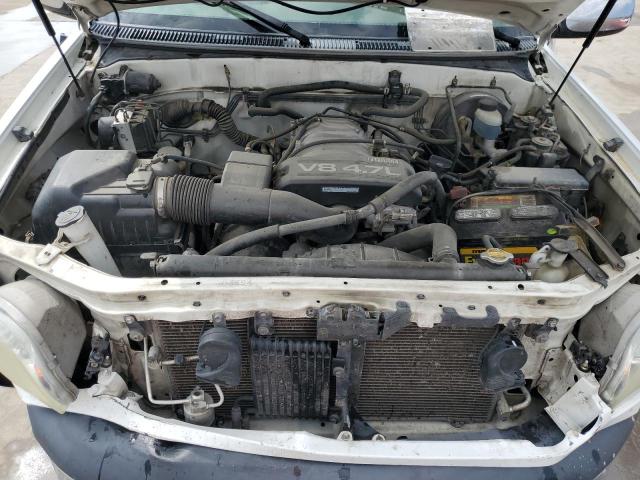 5TBRT34142S318652 - 2002 TOYOTA TUNDRA ACCESS CAB თეთრი ფოტო 11