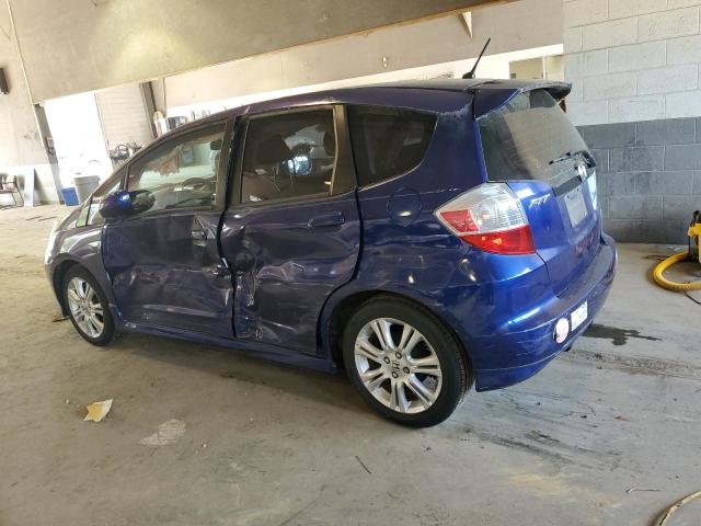 JHMGE884X9S013313 - 2009 HONDA FIT SPORT BLUE photo 2