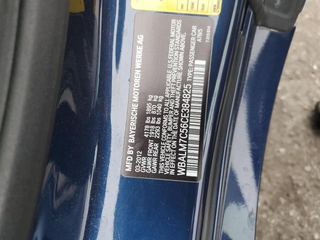 WBALM7C56CE384825 - 2012 BMW Z4 SDRIVE35I Синий фото 12