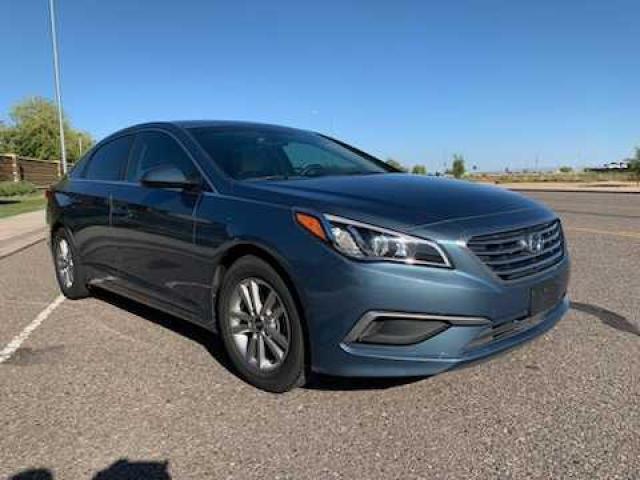 5NPE24AF4HH555767 - 2017 HYUNDAI SONATA SE BLUE photo 1