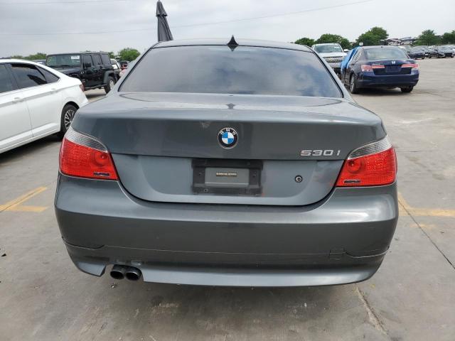 WBANE73527CM53906 - 2007 BMW 530 I GRAY photo 6