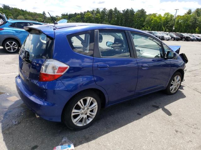 JHMGE8H46AC025117 - 2010 HONDA FIT SPORT BLUE photo 3