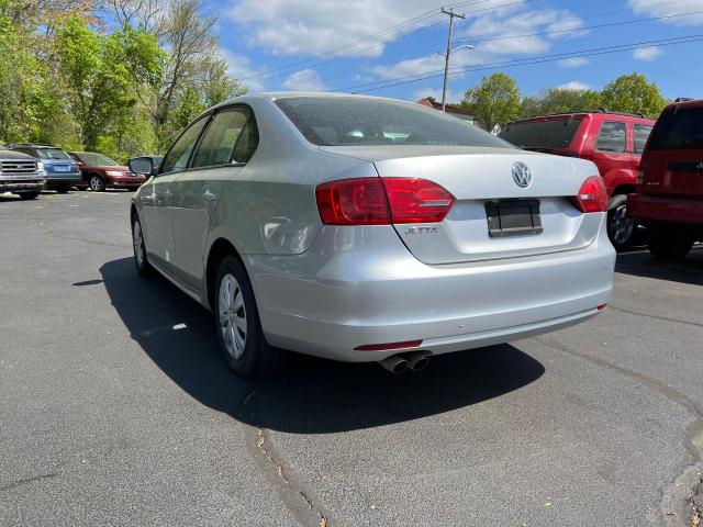 3VW2K7AJ8DM206377 - 2013 VOLKSWAGEN JETTA BASE Արծաթագույն լուսանկար 3