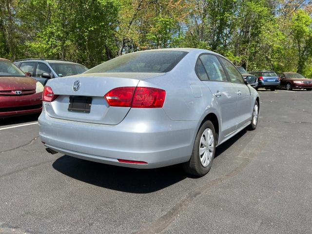 3VW2K7AJ8DM206377 - 2013 VOLKSWAGEN JETTA BASE Արծաթագույն լուսանկար 4
