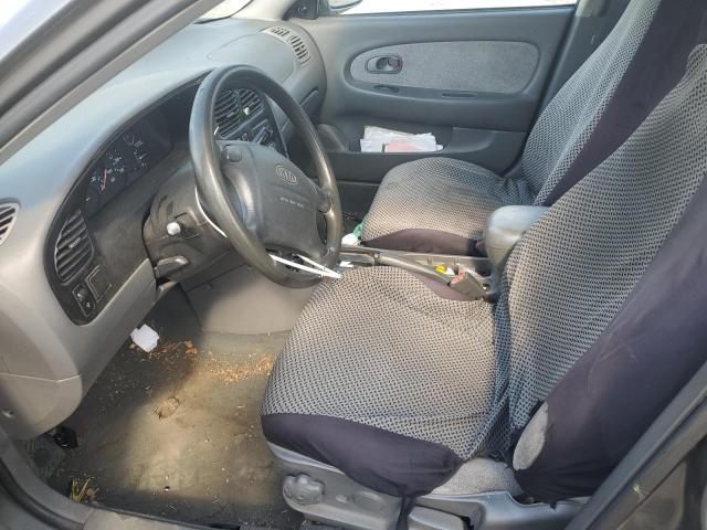 KNAFB121715051674 - 2001 KIA SEPHIA BASE GRAY photo 7