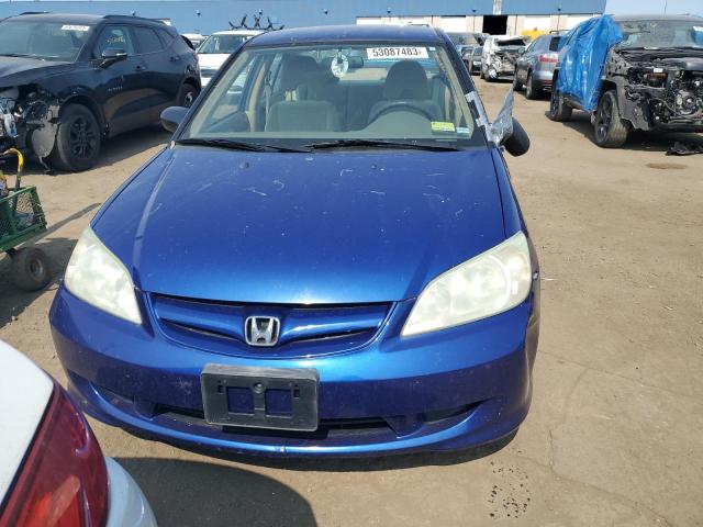 1HGES16394L012628 - 2004 HONDA CIVIC DX VP BLUE photo 5