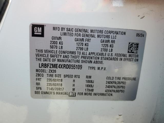 LRBFZME4XRD055109 - 2024 BUICK ENVISION PREFERRED WHITE photo 14