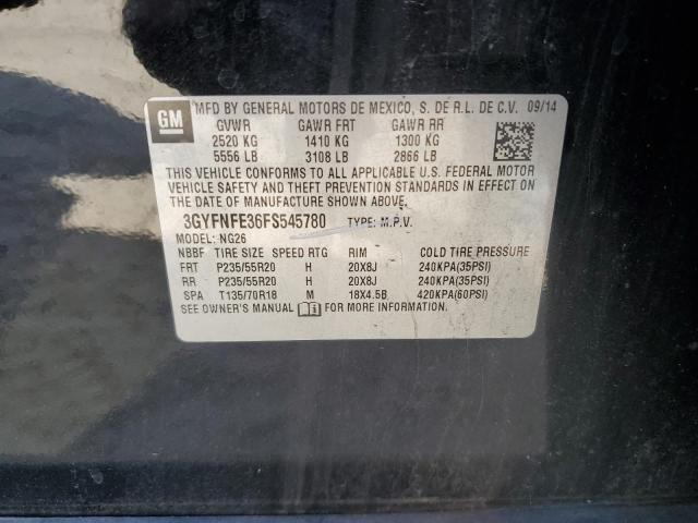 3GYFNFE36FS545780 - 2015 CADILLAC SRX PERFORMANCE COLLECTION Қара фото 13