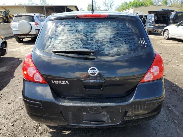 3N1BC1CP8BL509650 - 2011 NISSAN VERSA S BLACK photo 6