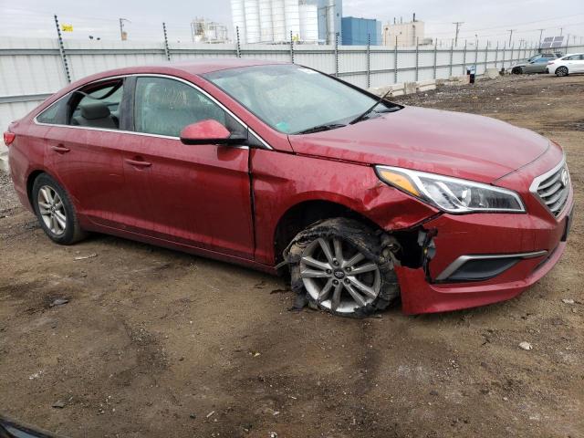 5NPE24AF7GH419597 - 2016 HYUNDAI SONATA SE RED photo 4